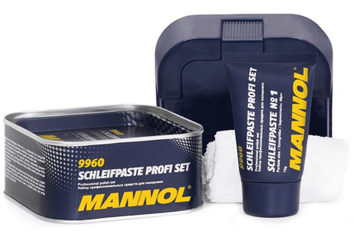 Mannol Schleifpaste Profi Set profesionalni polirni set - odprta embal