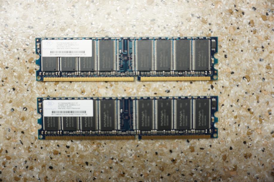 RAM Nanya DDR 256MB 400MHz CL3 (2 kos)