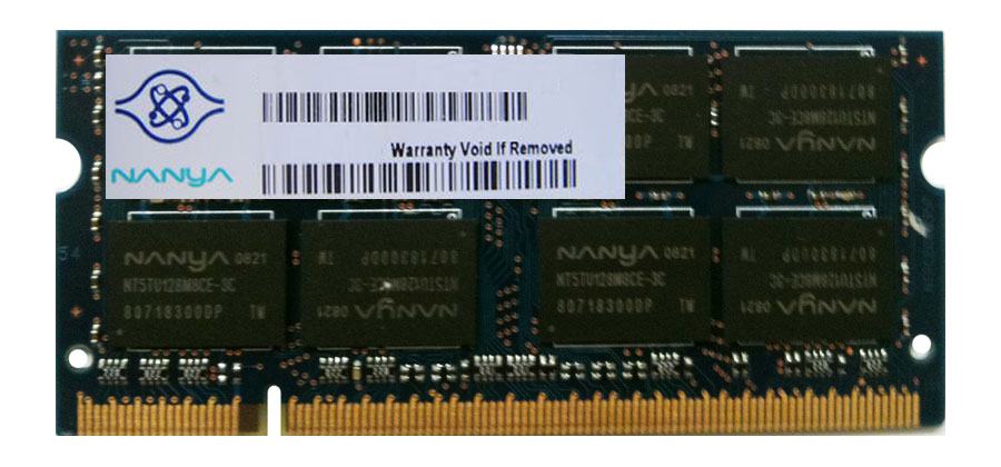 DDR2 512MB 667MHz Nanya PC2-5300 CL5 200 PINS - NT512T64UH8B0FN-3C