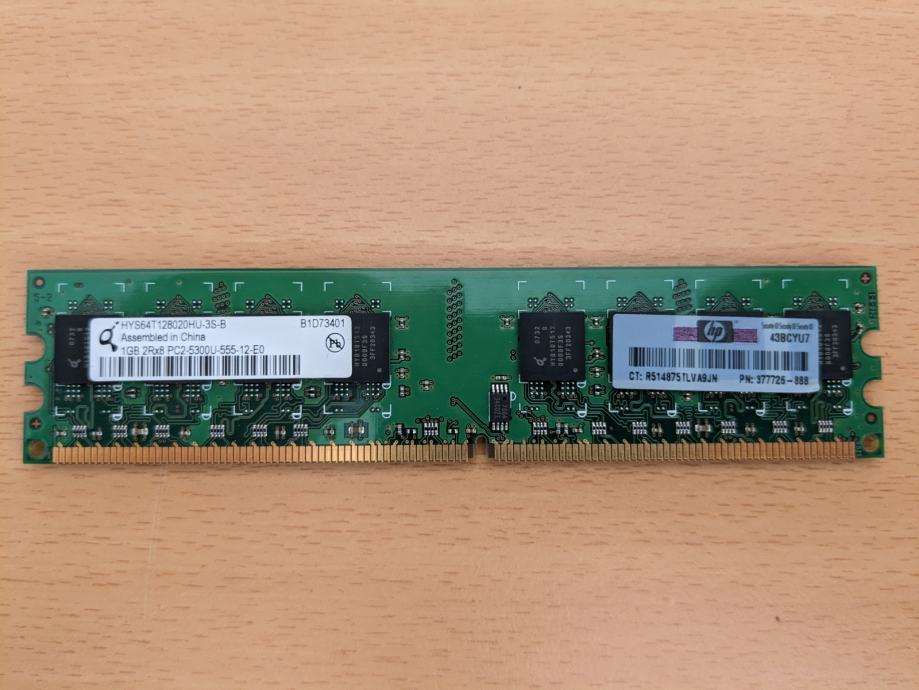 Qimonda HYS64T128020HU-3S-B (1GB), DDR2 RAM, 667 MHz