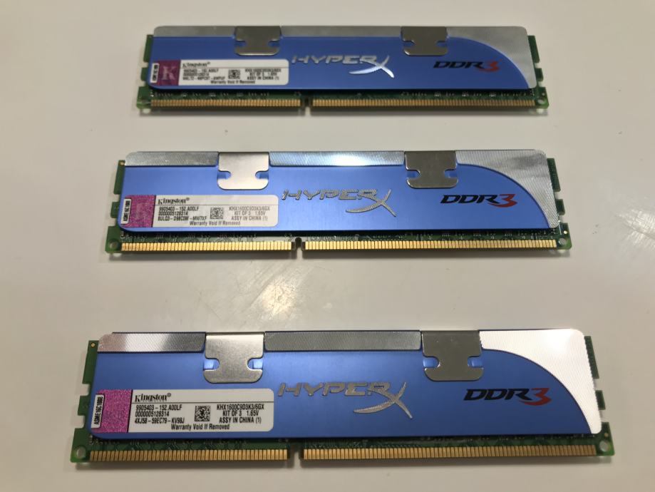 Kingston Hyper DDR3 3 x 2Gb Ram