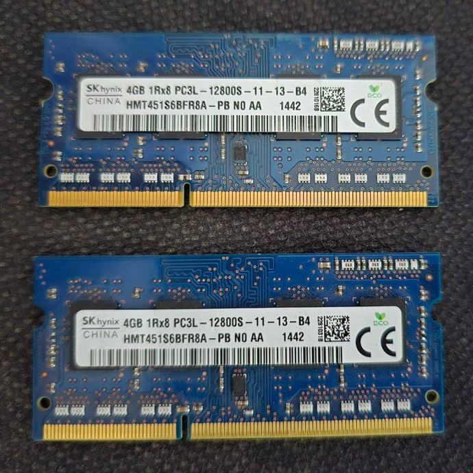 RAM SK hynix 2x4Gb Za prenosnike.