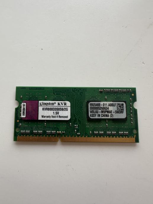 SODIMM Kingston DD3 2GB