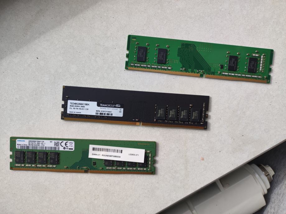 Dimm 2666mhz, ddr4, 1 plošček