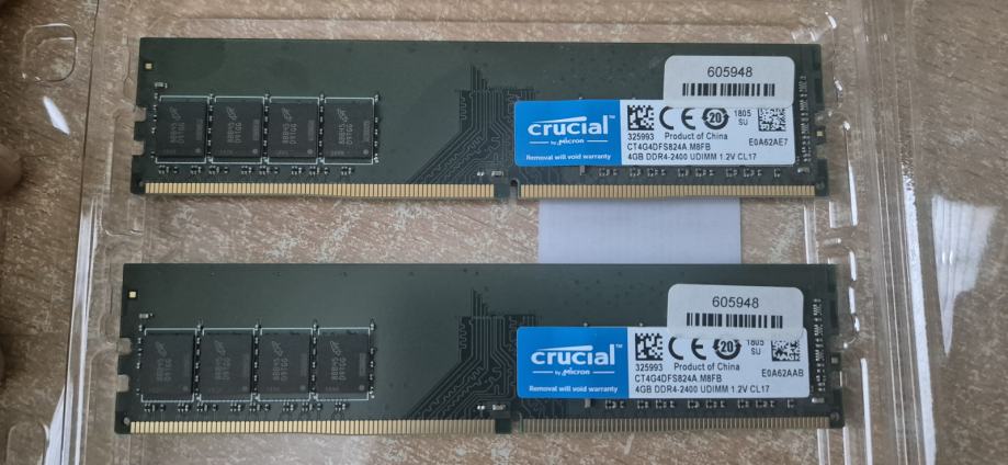 Crucial DDR4-2400 8GB (2x4GB)