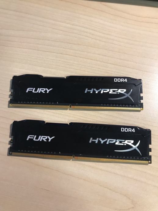 RAM fury HyperX 2x8GB 2400MHz DDR4 kit