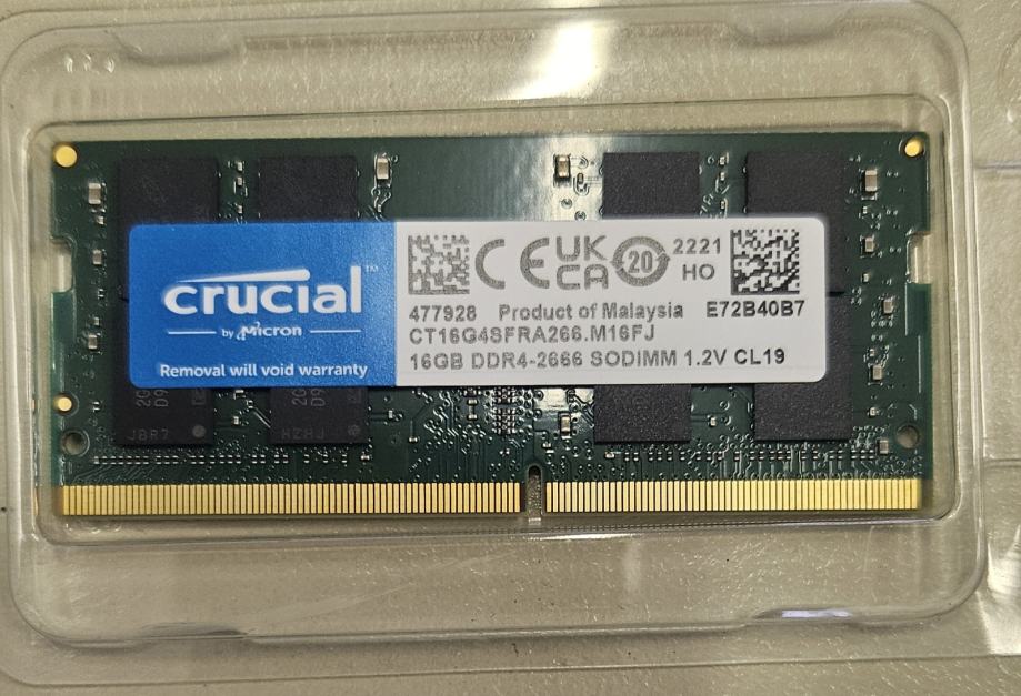 Crucial 16GB ddr4 2666 sodimm