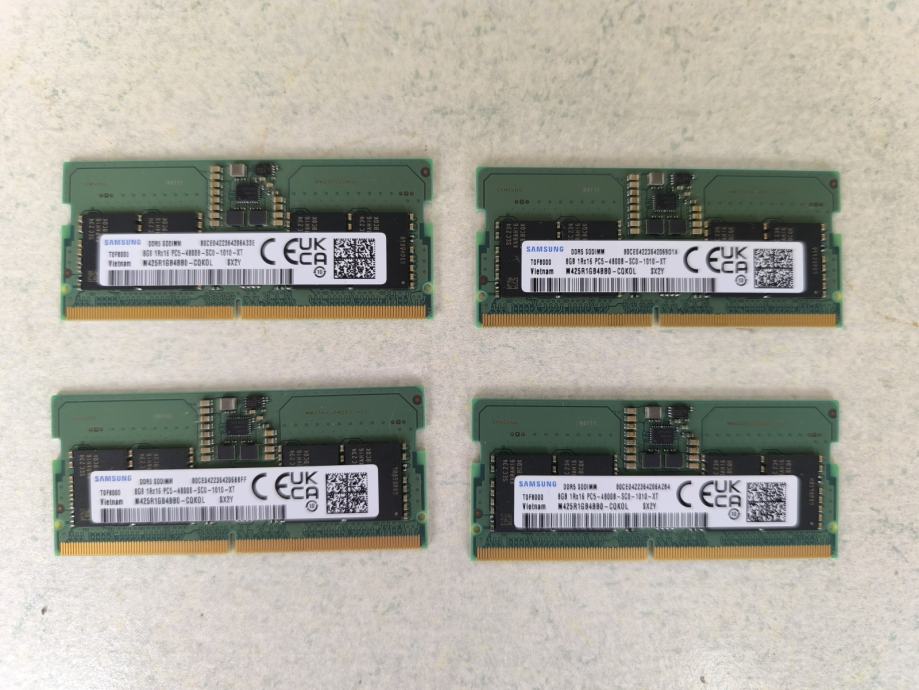 Samsung SODIMM DDR5 8GB 4800 Mhz nerabljen