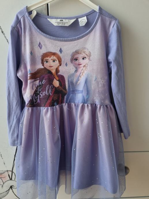 Frozen oblekici z dolgimi rokavi H&M št. 98/104