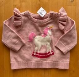 GAP baby pulover (0-3 mesece) novo