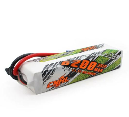 CNHL Racing Series 6200mAh 11.1V 3S 90C EC5 konektor - 2 kosa