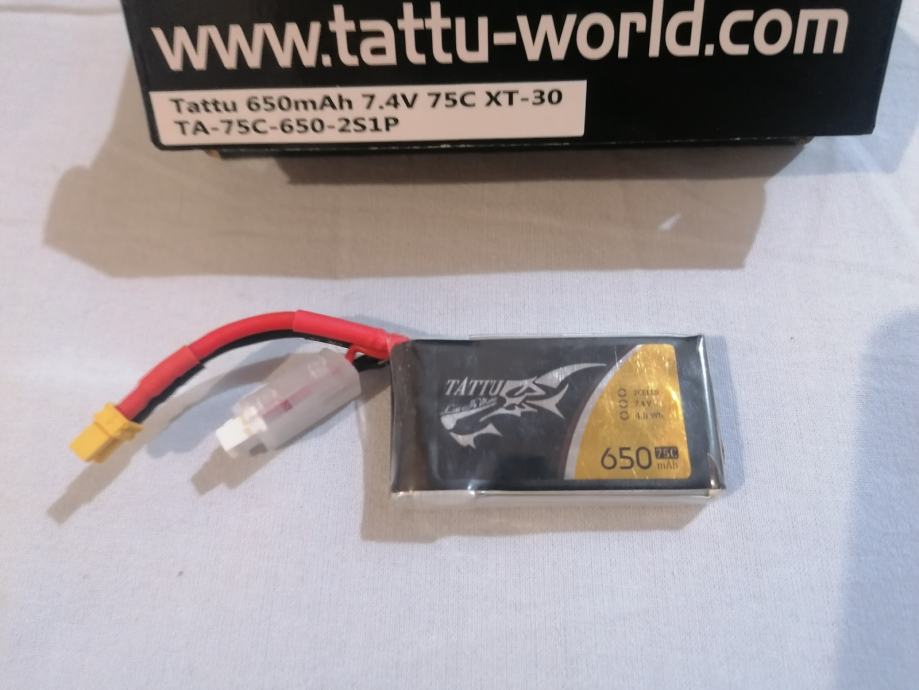 Tattu 650mah 2S 65C LiPo