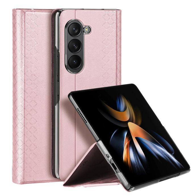 Etui ovitek Bril Wallet Flip Leather za Samsung Galaxy Z Fold5 5G roza