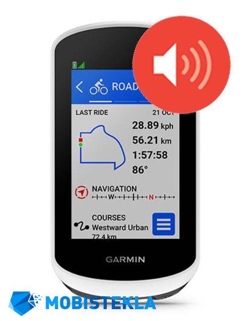Garmin Edge Explore 2 - popravilo zvočnika
