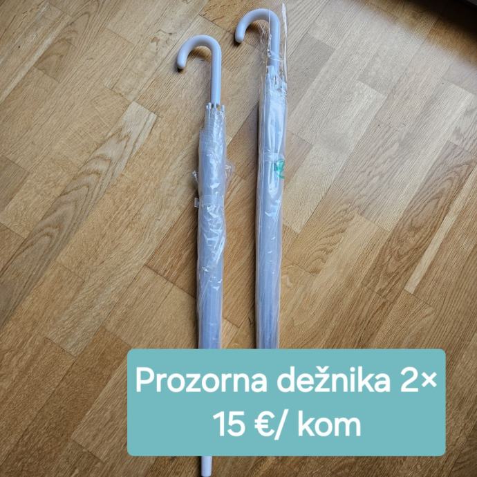 Dežnik prozoren 2 kom. Nov.