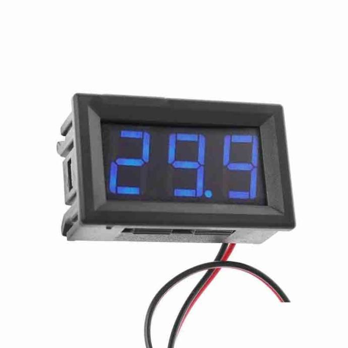 5-120V DC DIGITALNI LED VOLTMETER MODER ZASLON