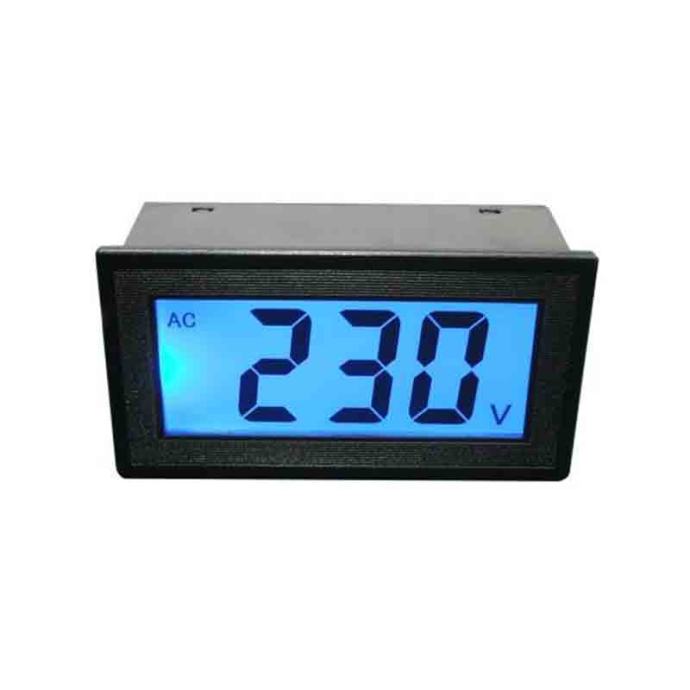 0-500V AC DIGITALNI LED VOLTMETER MODER ZASLON