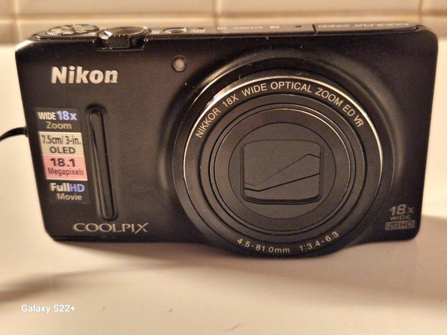 Nikon COOLPIX S 9400 18.1 MP 18x ZOOM 1080p  full HD digitalna kamera