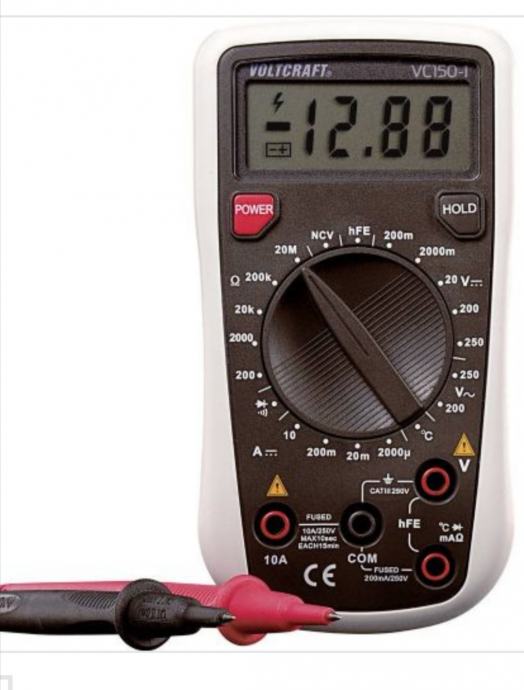 Multimeter, Ampermeter, voltmeter Voltcraft VC150