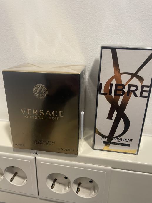 Parfuma YSL LIBRE (zlati) in VERSACE Crystal Noir