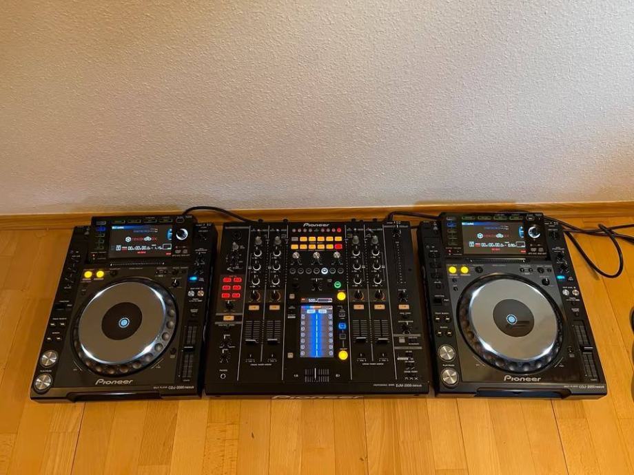 Pioneer DJ set cdj in djm 2000 Nexus z etuijem