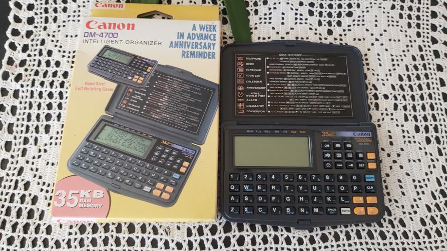 Canon DM 4700 Digitalni Organizator, Retro Elektronski kalkulator