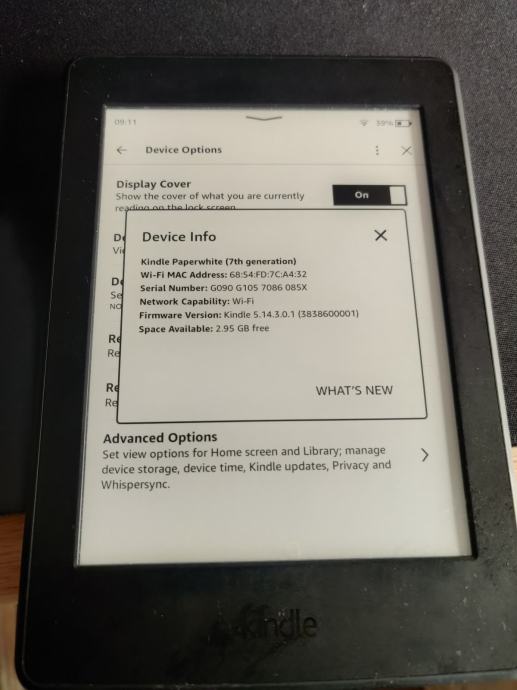 Kindle Paperwhite 7th Generation Ebook