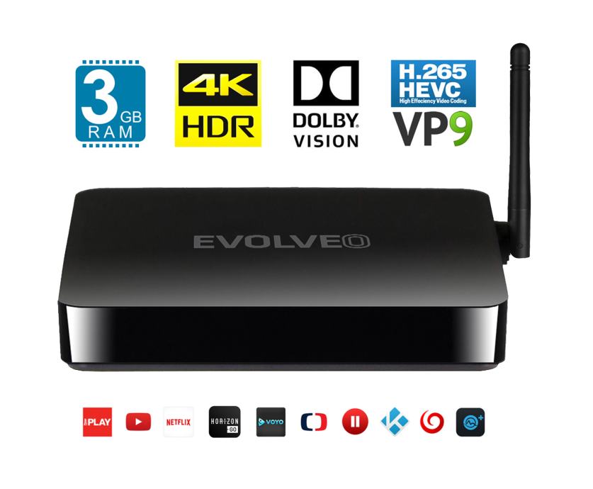 Android TV Box EVOLVEO M8 3GB/16GB 4K podpora, garancija 2 leti