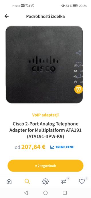 Cisco ata with ruter, adapter