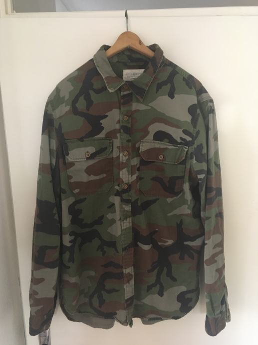 Ralph lauren camo vojaška srajca denim supply Large(medium)