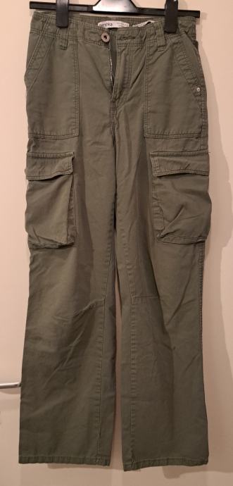 Bershka hlače, širše, vel. XS, najstnice 165-170 cm