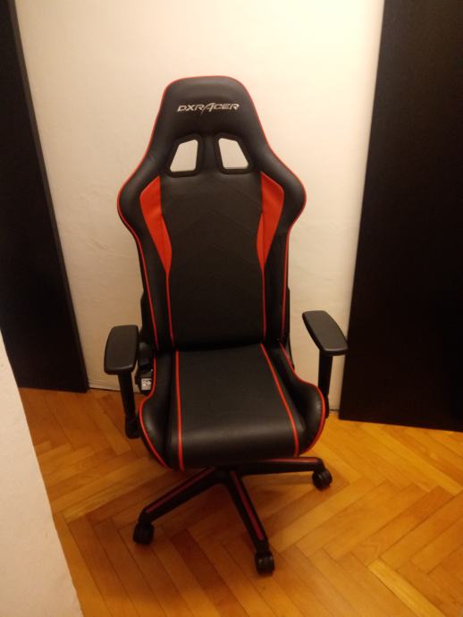 Gaming Stol Dx Racer P08, Črna, Rdeča