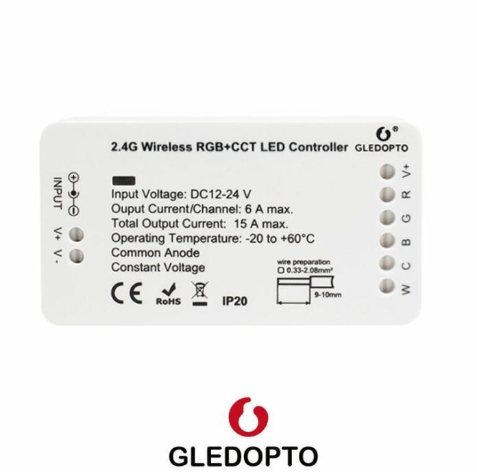 Gledopto RGB + CCT controller, ZigBee kompatibilen, Philps Hue®
