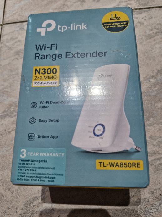 TP-link wi-fi range extender TL-WA850RE