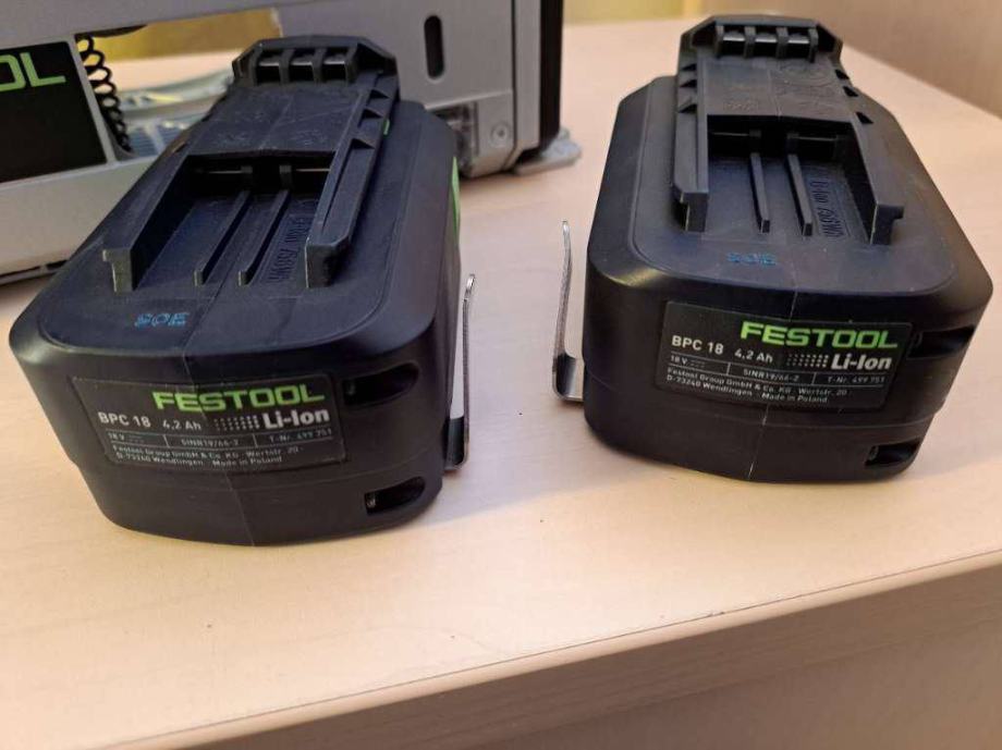 Festool akumulatorska potopna žaga TSC 55 REB, vključno z 2 x baterijo