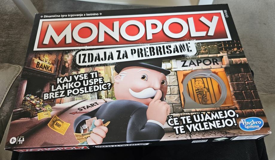 Družabna igra Monopoly - Izdaja za prebrisane