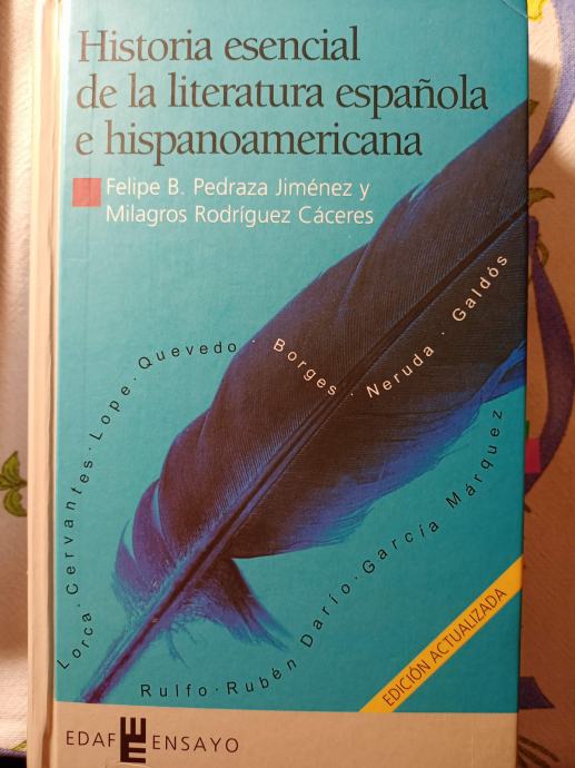 Historia esencial de la literatura espanola e hispanoamericana