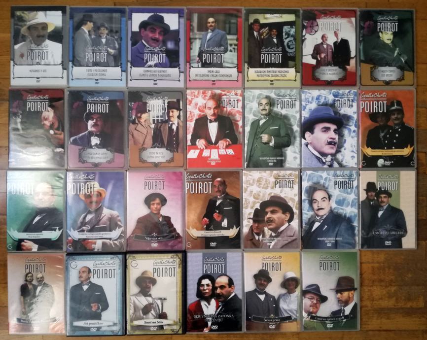 Agatha Christie's Poirot DVD zbirka 27kom (REZERVIRANO)