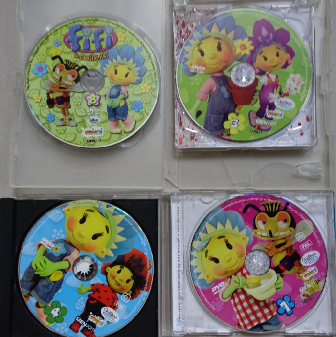 DVD Fifi in Cvetličniki št. 3, 1, 4 in 8