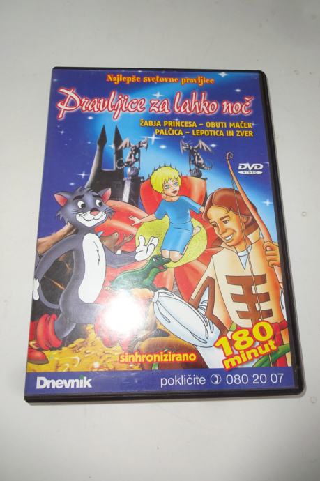 DVD Pravljice za lahko noč, 180 minut