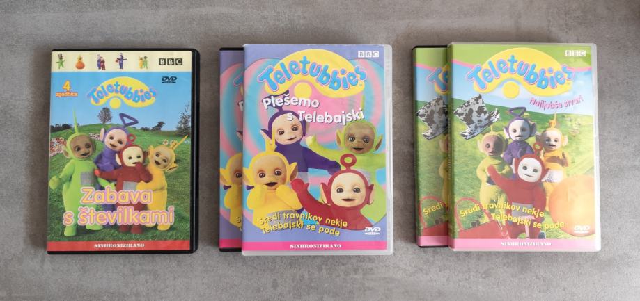 Originalne DVD risanke Telebajski Teletubbies-Najljubše stvari,...