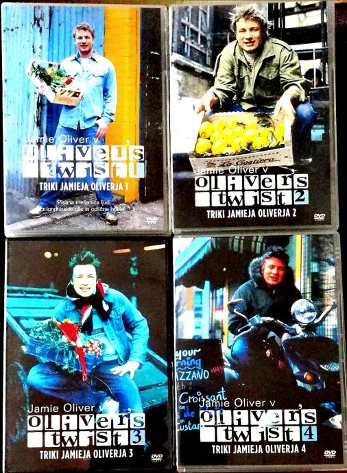 Jamie Oliver: Triki Jamieja Oliverja (Oliver's Twist 1-4), 4x DVD