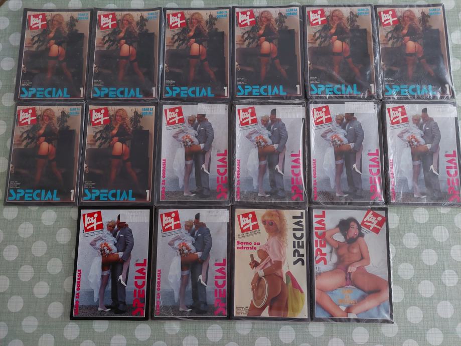 EROTIČNE REVIJE KAJ SPECIAL,VROČI KAJ,EROTIKA,PORNO,ZAPAKIRANE,16 ×