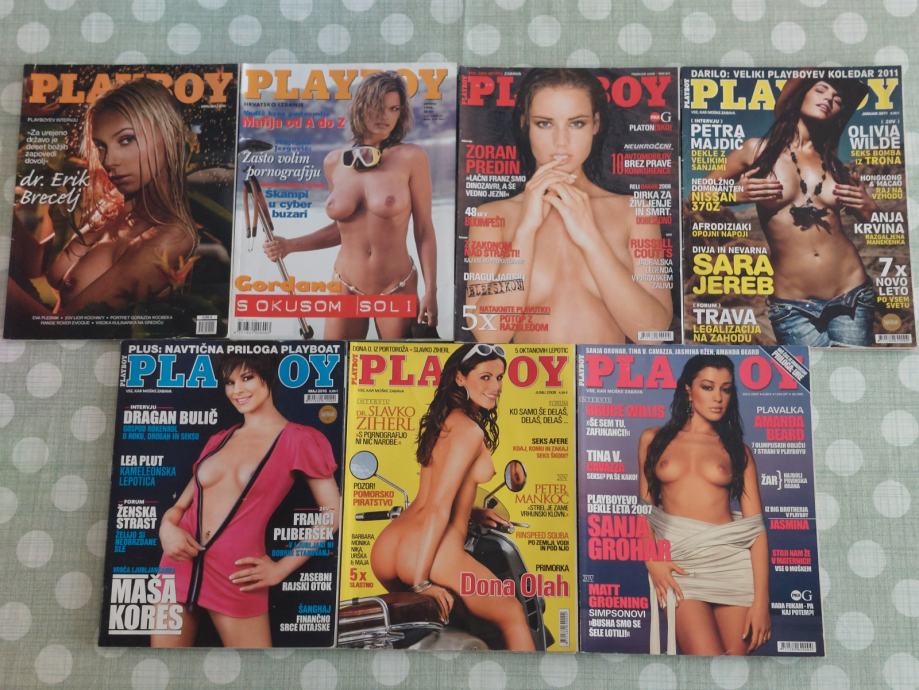 EROTIČNE REVIJE PLAYBOY,EROTIKA,7 REVIJ