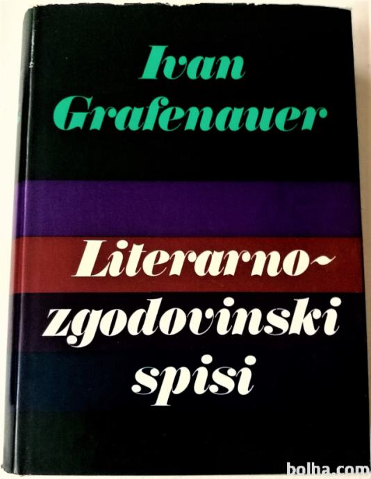 Literarnozgodovinski spisi – Ivan Grafenauer