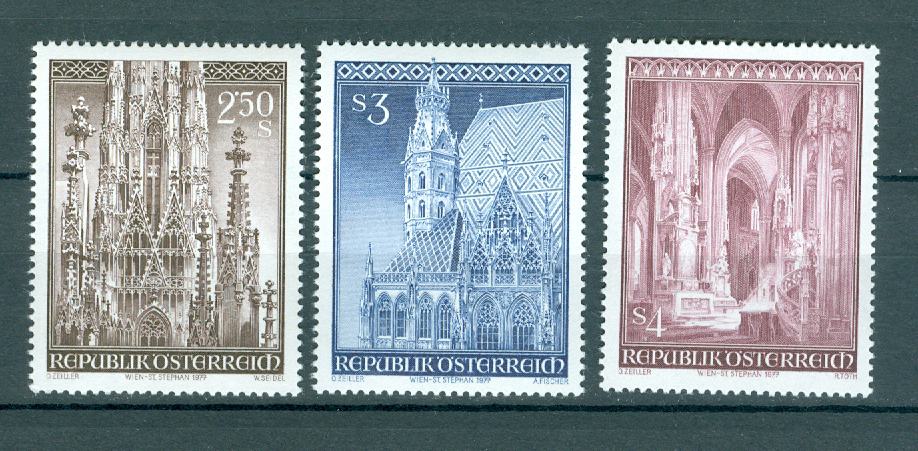 Avstrija 1977 katedrala sv. Štefana Dunaj serija MNH**