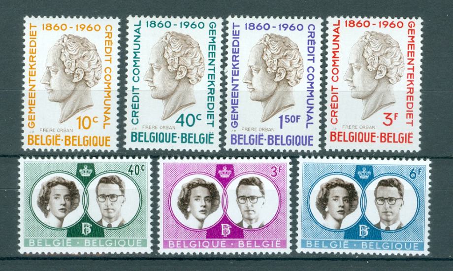 Belgija 1960 osebnosti 2 seriji MNH**