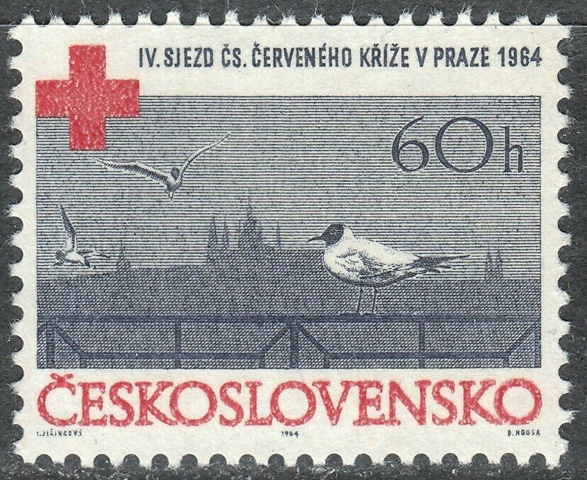 ČEŠKOSLOVAŠKA 1964 RDEČI KRIŽ PTICE ** Mi 1481 ** znamka (15)