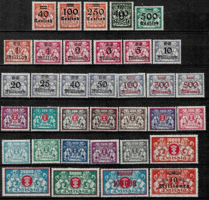 Danzig 1923 25 Lot   Danzig 1923 25 Lot Slika 38828630 