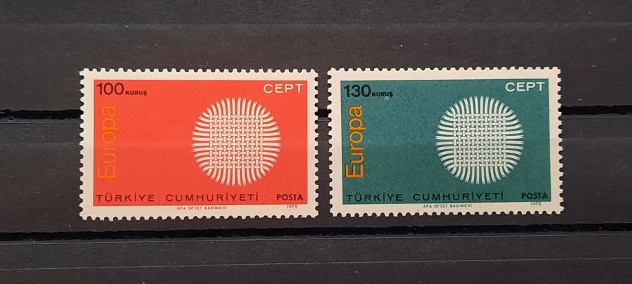 Evropa, CEPT - Turčija 1970 - Mi 2179/2180 - serija, čiste (Rafl01)